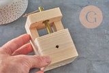 Wood vice, jewelry tool, jewelry making, a tool that holds your piece, clamp, woodworking, x1 G3350