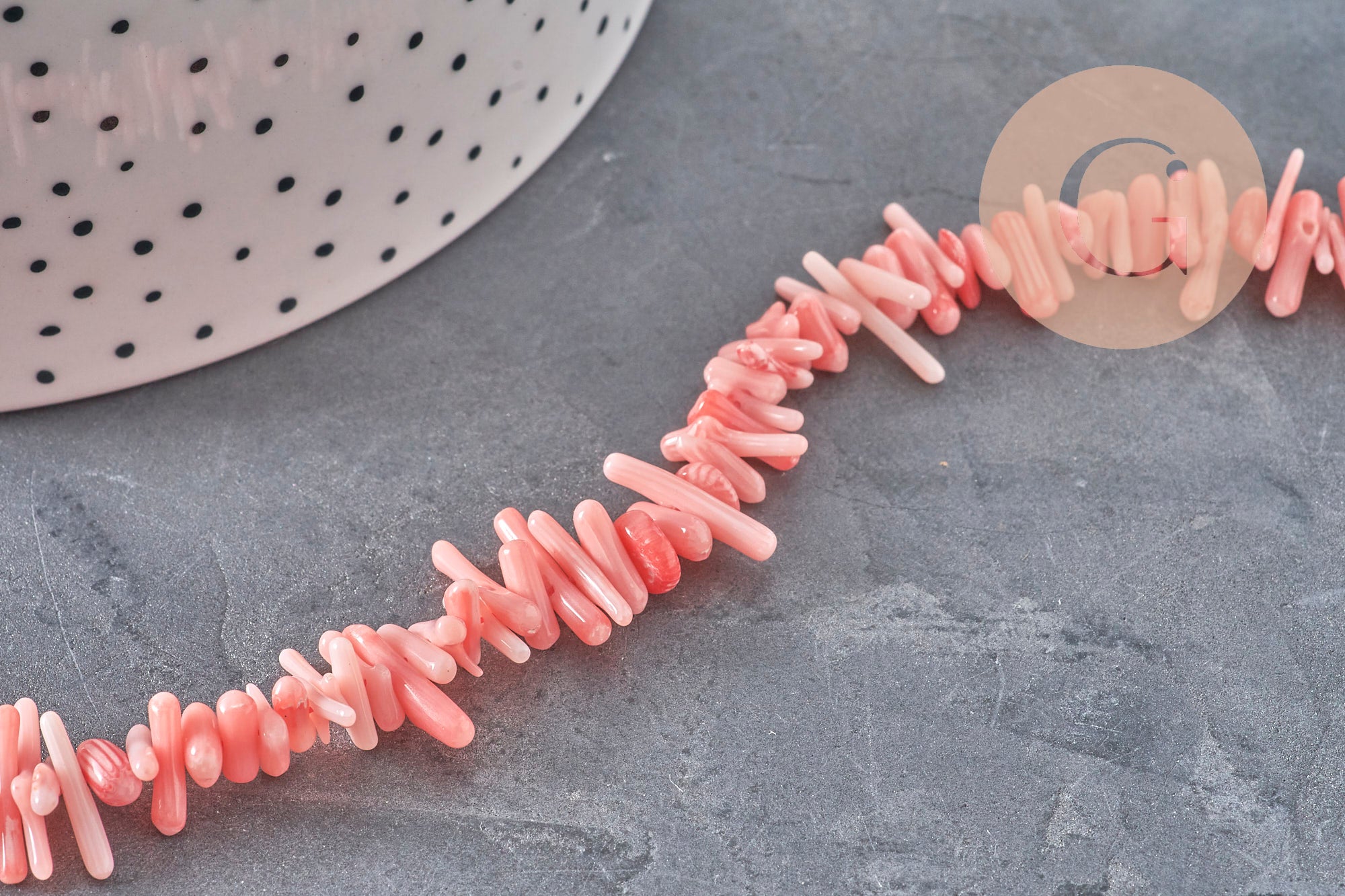 EP-pink coral beads, coral beads, jewelry making, natural coral, shell bead, pink shell, 38cm thread, G3089