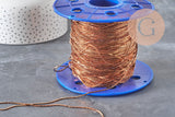 Bobine bleue de chaîne forçat en laiton brut de 1mm pour la création de bijoux DIY.
