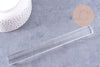 Rouleau pour pâte polymère en acrylique transparent 19.5x2cm, x1 (G10677)