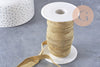 Ruban élastique doré nylon 10mm, x1 mètre (G10414)