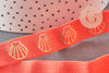 Ruban élastique orange corail or coquilage EFJF 16mm,bracelet EVJF,ruban mariage, x1 mètre (G4899)