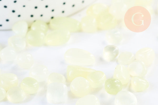 Sable chips pierre jade xiajuan naturel 7-18mm, x20gr (G5776)