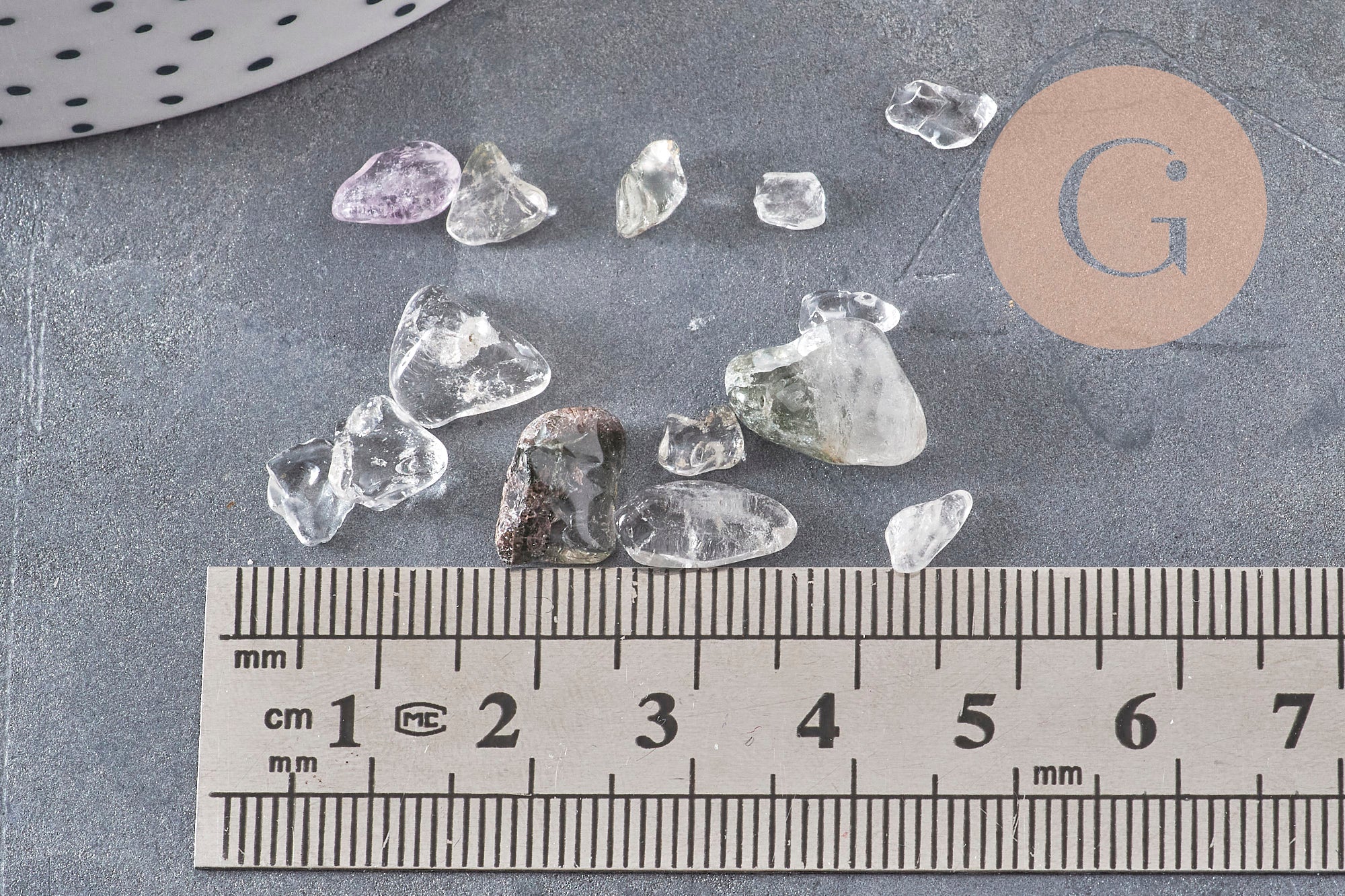 Sable chips pierre lodolite naturelle 7-16mm non percé, x20gr (G3503)