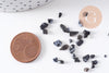 Sable chips pierre obsidienne 1-15mm non percé, x20gr (G5185)