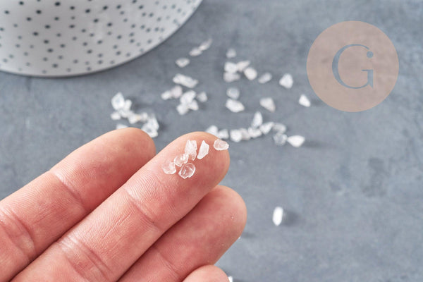 Sable pierre Chips quartz rose naturel 2~8mm, x20gr (G9552)