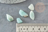 Sable pierre amazonite bleue verte naturelle brute roulée 5~25mm /2~8mm non percé, x20gr (G0249)