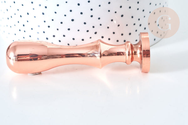 Sceau en metal Lune et étoile laiton or rose cire à cacheter,personnalisation invitations DIY,25mm x1 G7744