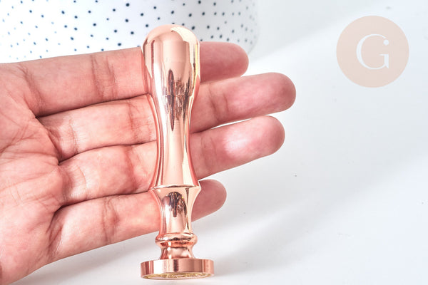 Sceau en metal Vague laiton or rose cire à cacheter,personnalisation invitations DIY,25mm x1 G7743