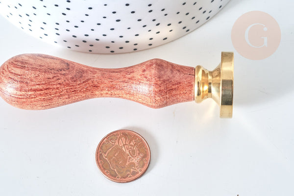 Sceau en metal lettre T cire à cacheter, personnalisation invitations DIY,25mm x1 G8431