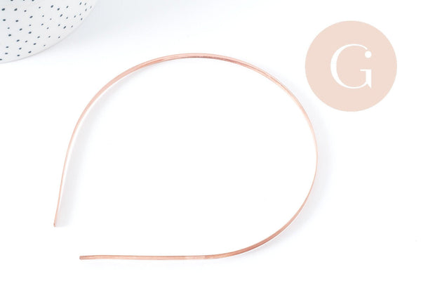 Serre-tête cheveux cuivre 120mm x1 (G9226)