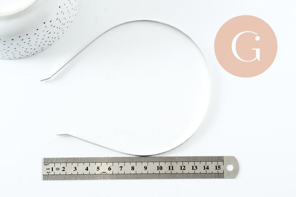 Serre-tête cheveux fer platine 105mm , accessoire pour cheveux à personnaliser X1 G9754