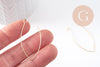 Support de boucles fil doré 16k 48mm, x2 (G4988)