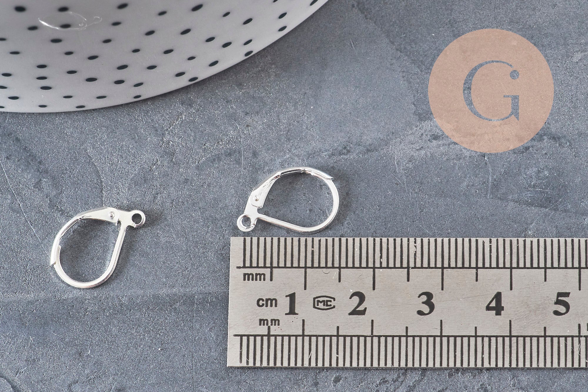 Stainless Steel Oval Leverback Earring Findings 316 Silver Plated 15mm, x10 (G11184)