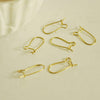 Supports boucles hameçons laiton brut, fournitures créatives, oreilles percées, création bijoux, x 50,16mm-G1600