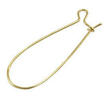 Supports boucles hameçons laiton brut, fournitures créatives, oreilles percées, création bijoux, x 50,16mm-G1600