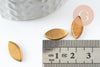 Supports de cabochons marquise laiton brut 15x7mm, x20 (3.7gr) (G1743)