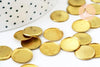 Supports de cabochons rond laiton brut 14mm, x20 (G4889)