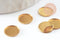 Supports de cabochons ronds laiton brut 9mm, x50 (G4894)