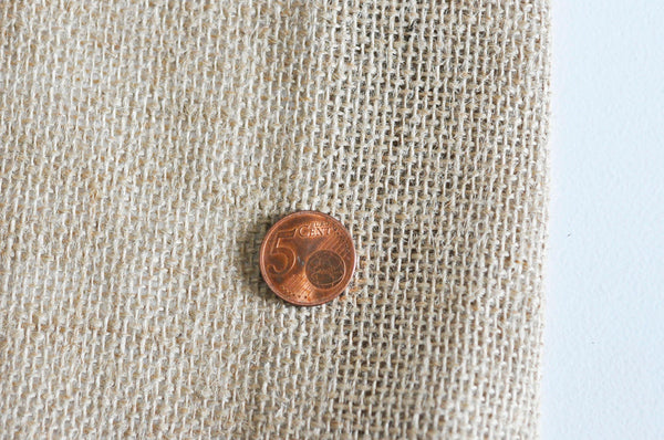 Toile jute vendue à la coupe largeur 30cm, x1 Mètre (G2706)