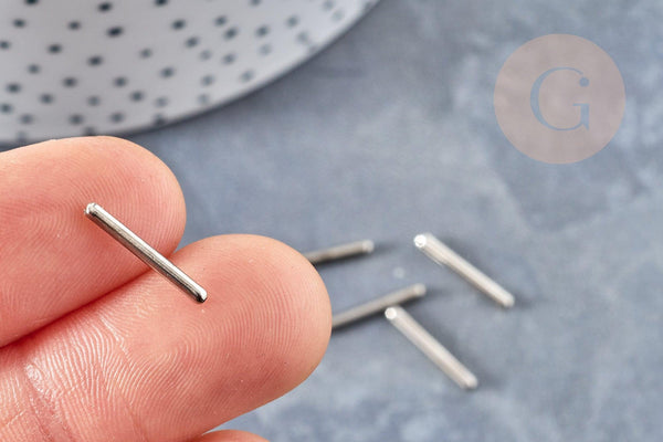 Tubes laiton platine 15mm, x10 (G9830)