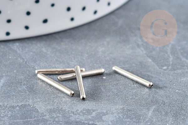 Tubes laiton platine 15mm, x10 (G9830)