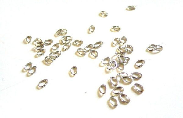 anneaux ovales platine 4.5mm, x1gr (G1023)