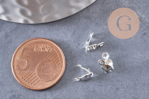 cache-noeuds connecteurs fer argenté x50 (G6585)