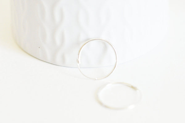 créoles fine argent massif 18mm,x2 (G3262)