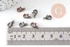 fermoir mousqueton zamac cuivre 10mm, x20 (G0997)