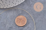 fil de cuivre doré 0.4mm, x1 bobine de 12 mètres (G2552)