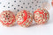 perle indonesienne polymère rouge strass et zamac doré 19.5mm,création bijou ethnique exotique, x1 G7799