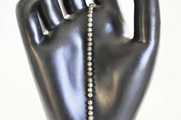 perles pyrite facettée, perles pyrite, fabrication bijoux, pyrite naturelle, création bijoux, 2mm, fil de 40cm G5489