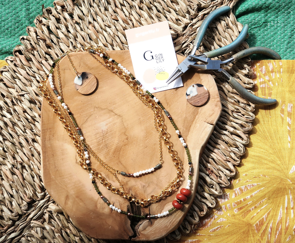 Collier Ethnique, multi chaînes