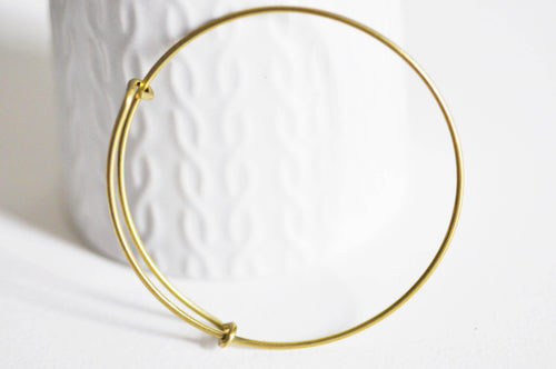 Raw brass bracelets