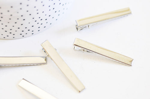Accesorios para el cabello de metal plateado/platino