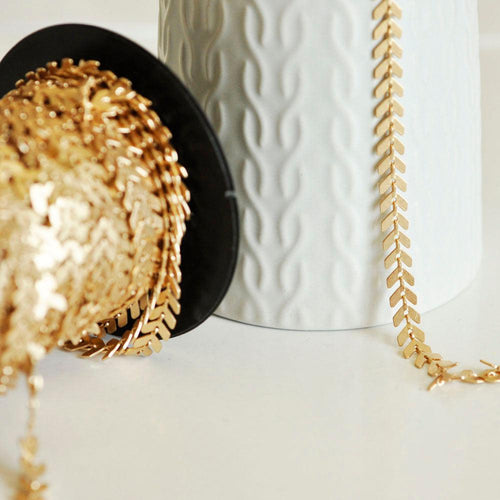 Cadena cortada al metro para joyería DIY