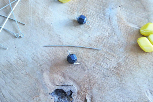 Tutorial: how to make a loop with a headpin in DIY jewelry