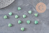 Cabochon coeur aventurine naturelle 8x8mm, x1 (G11044)
