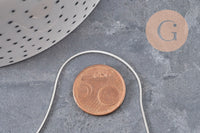 Collier chaine serpent acier inoxydable platine 1.5mm/45cm, x1 (G11065)