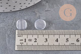 Protection Clips boucles d'oreilles silicone 4mm, x10 (G11090)