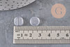 Protection Clips boucles d'oreilles silicone 4mm, x10 (G11090)