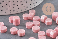 Granulés cire à cacheter rose nacré,fourniture pour création de sceaux personnalisés pour sceaux et invitations de mariage DIY, x100 (G4590)