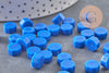 Granulés cire bleu à cacheter, fourniture pour création sceaux personnalisés pour sceaux et invitations de mariage, x100 (G4174)