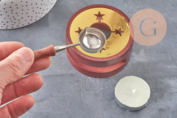 Kit pour cire à cacheter pour création de sceaux personnalisés et invitations de mariage DIY, x1 (G3787)