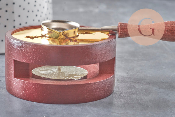 Kit pour cire à cacheter pour création de sceaux personnalisés et invitations de mariage DIY, x1 (G3787)