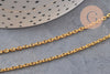 Chaine forçat fer doré 2 mm, x5 Mètres (G0751)