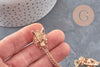 Broche de col Lion zamac doré, x1 (G7022)