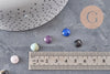 Cabochon carré pierre naturelle 8x8mm, x1 (G11155)