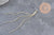Pendentif Pompon chaine serpent 3 brins laiton doré 80mm x1 VALIDE